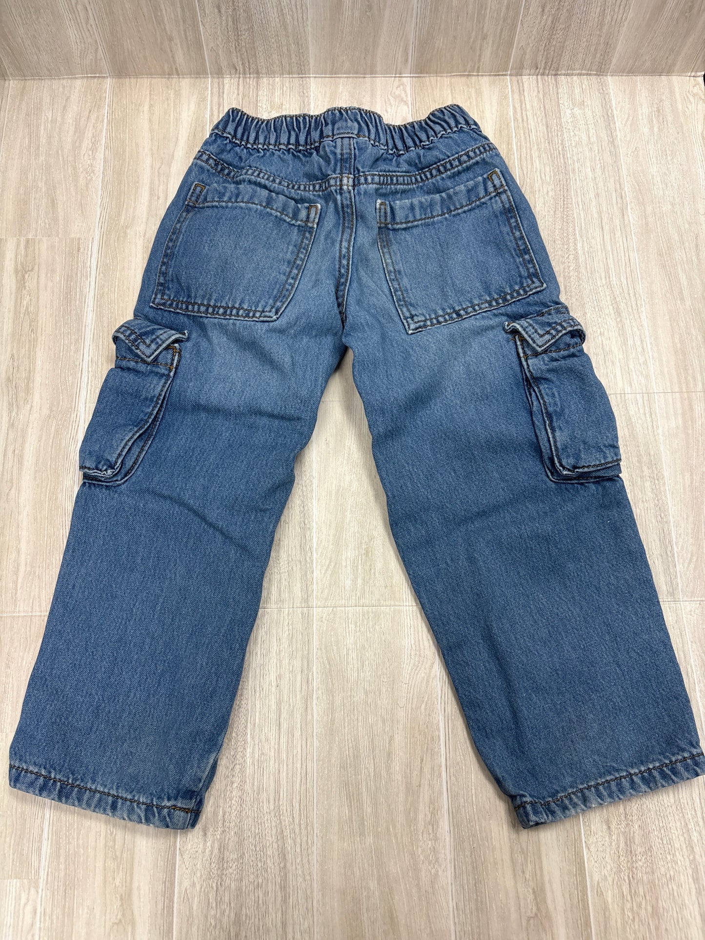 4T Medium Wash Cargo Denim