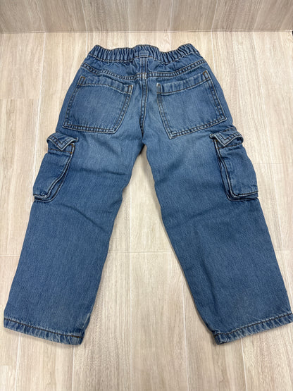 4T Medium Wash Cargo Denim