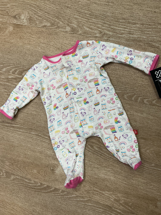 0-3m Magnetic Me Baking Footed Pajama - Blemish