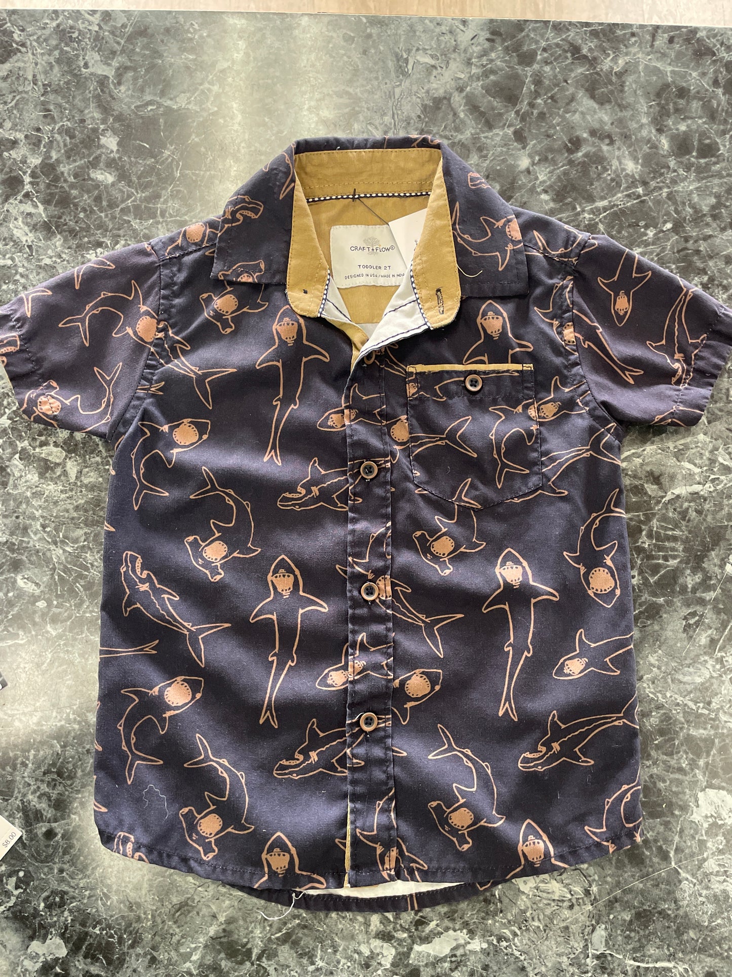 2T Craft + Flow Shark Button Up