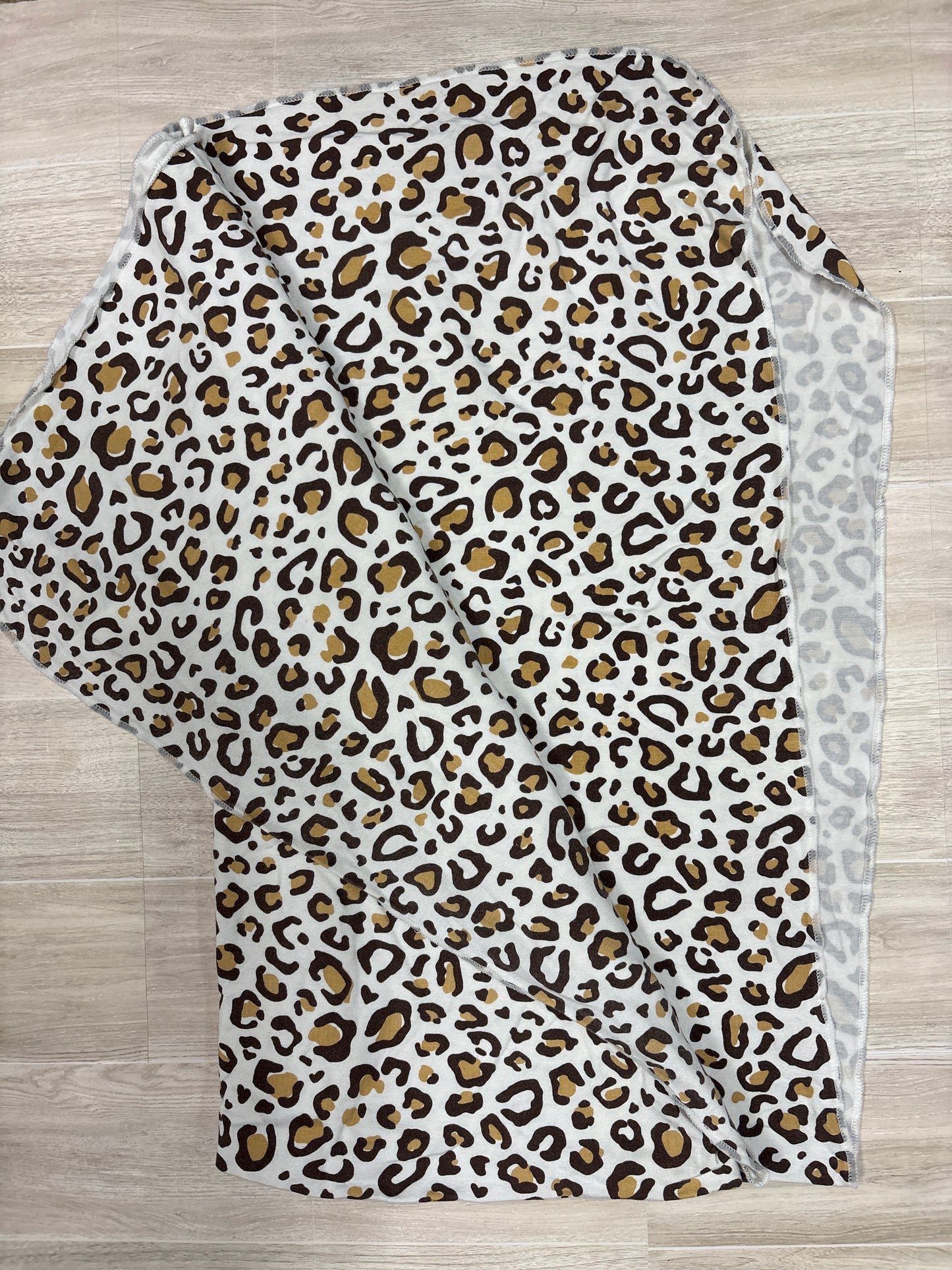 Leopard Print Bamboo Blanket 45"x45"