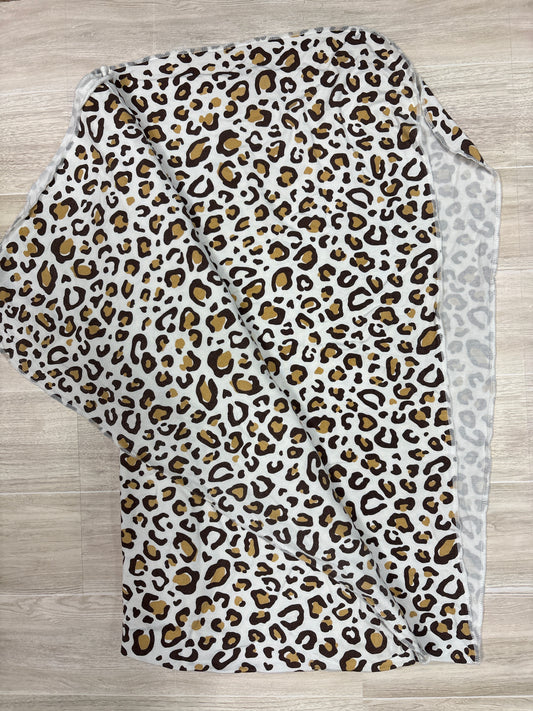 Leopard Print Bamboo Blanket 45"x45"