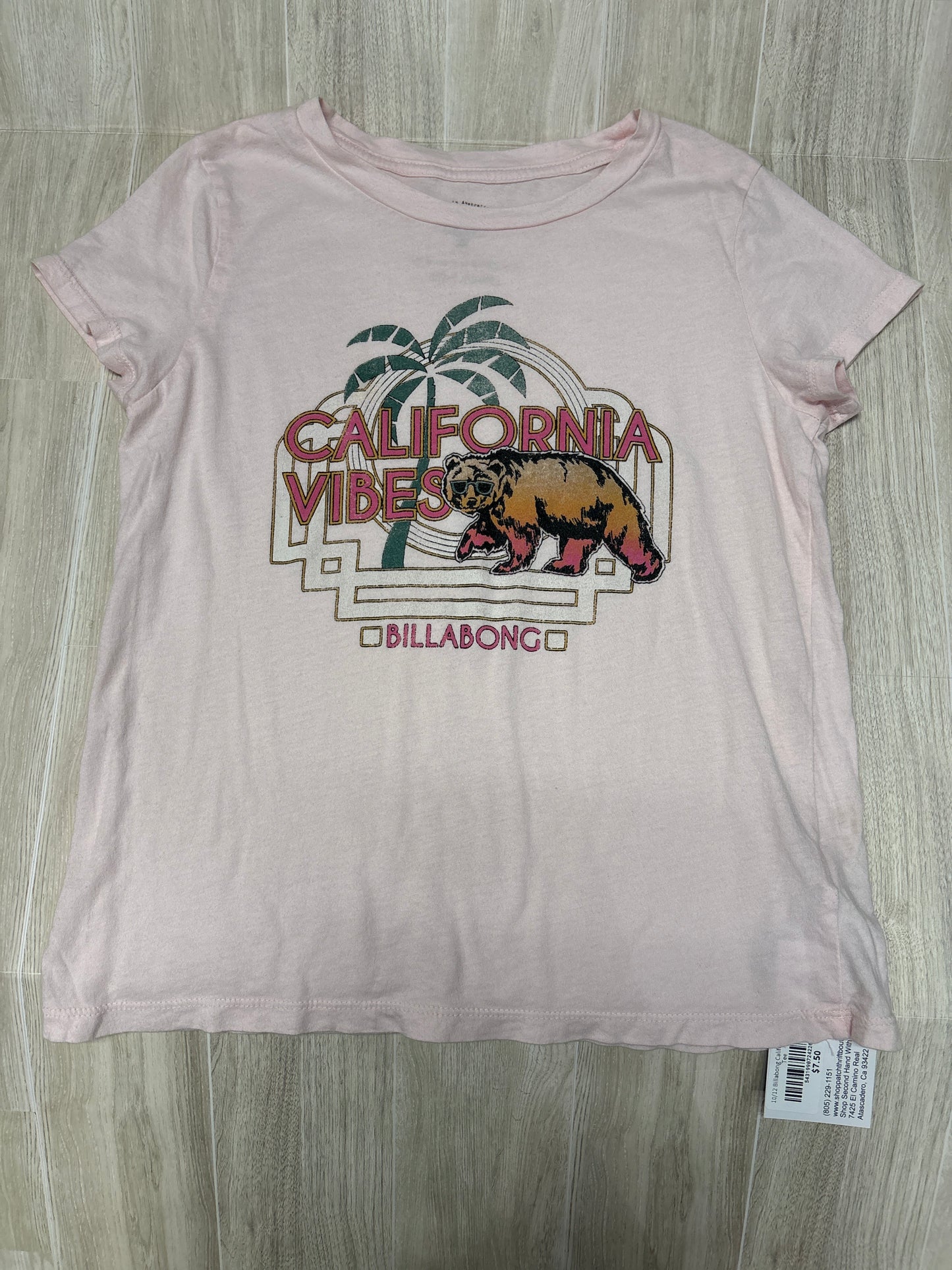 10/12 Billabong California Graphic Tee