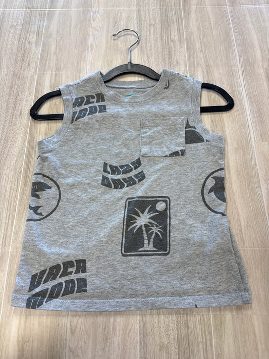 3T Lazy Days Grey Tank