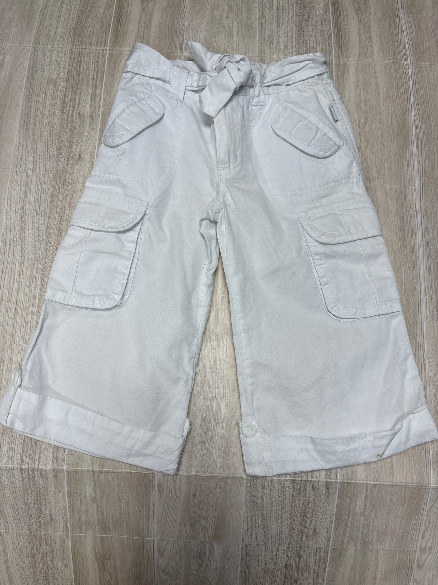 3T White Cargo Wide Leg Pant - Blemish