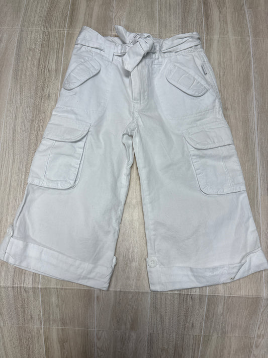 3T White Cargo Wide Leg Pant - Blemish