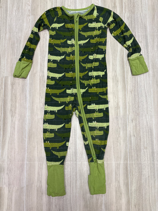 12-18m Little Sleepies Green Gators Pajama Romper