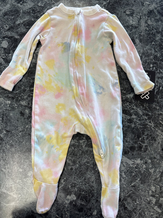 3-6m Multi Dyed Pajama Romper