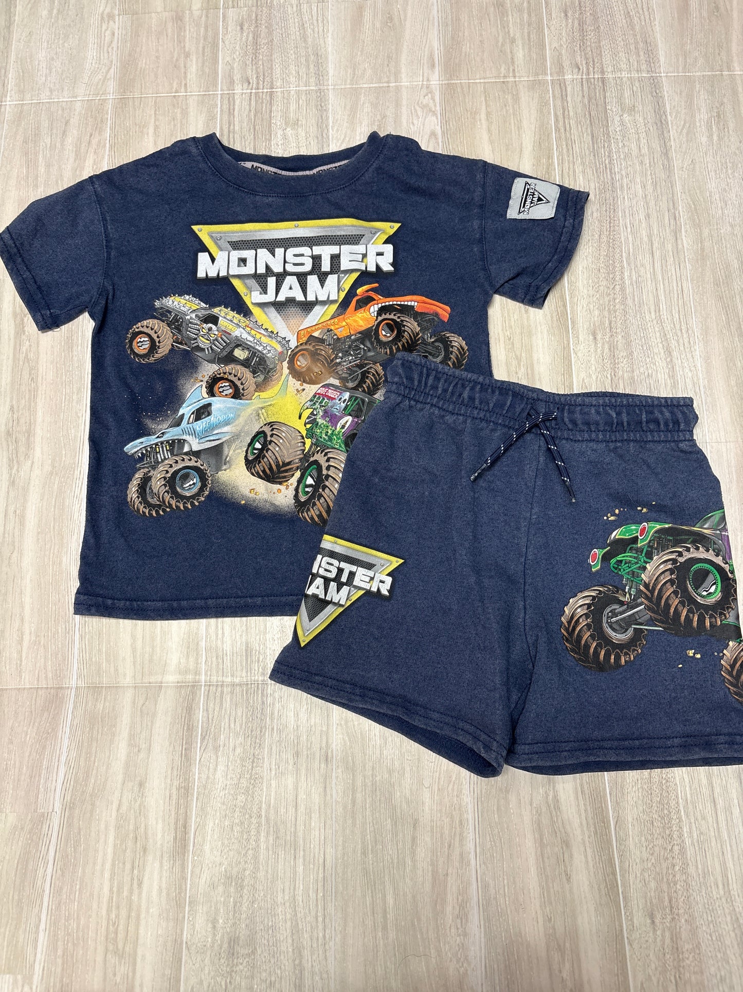 3T Navy Monster Jam 2 Piece Set