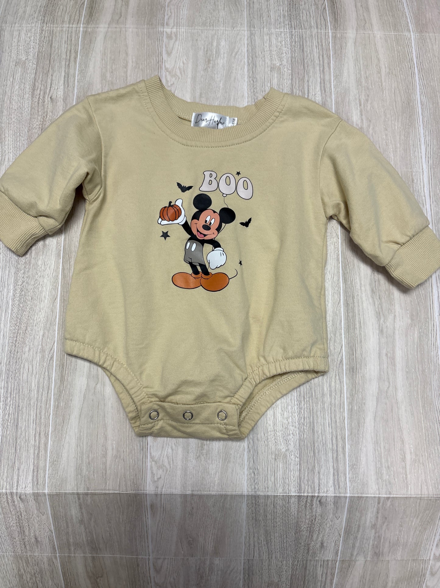 3-6m Mickey Mouse BOO Bubble Onesie