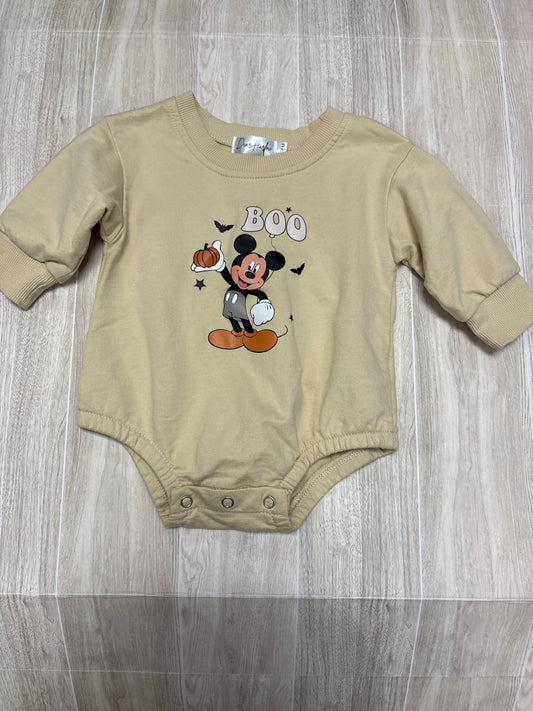 3-6m Mickey Mouse BOO Bubble Onesie