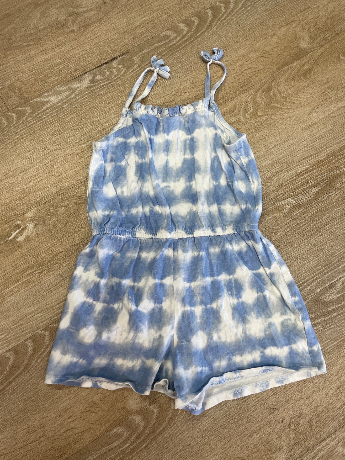 8 Blue Dyed Tank Romper