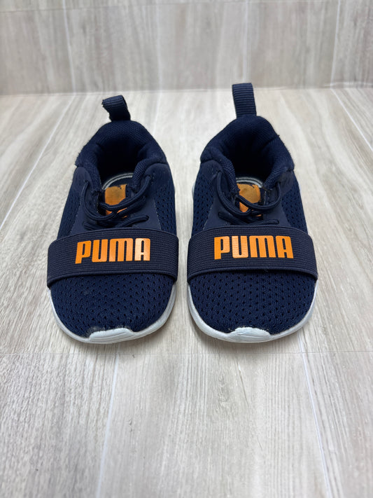 5c Navy Puma Slip On Shoes