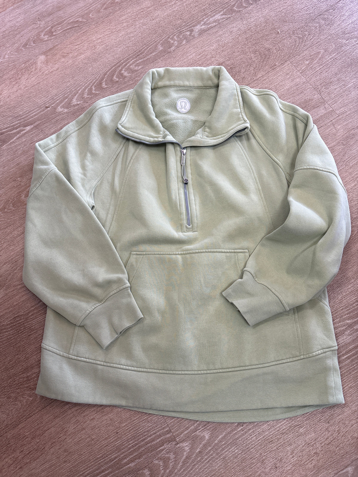 Womens M/L Green Quarter Zip Lululemon Jacket
