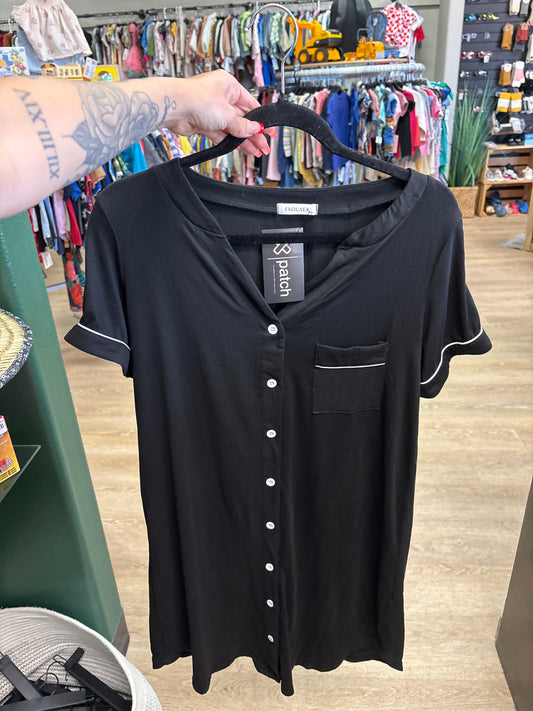 Womens Small Button Down Night Gown