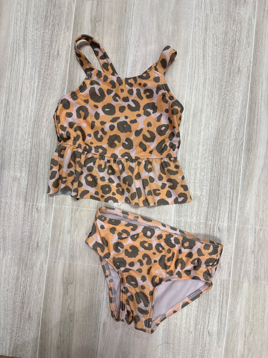 12m Peach Cheetah 2 Piece Swim Suit