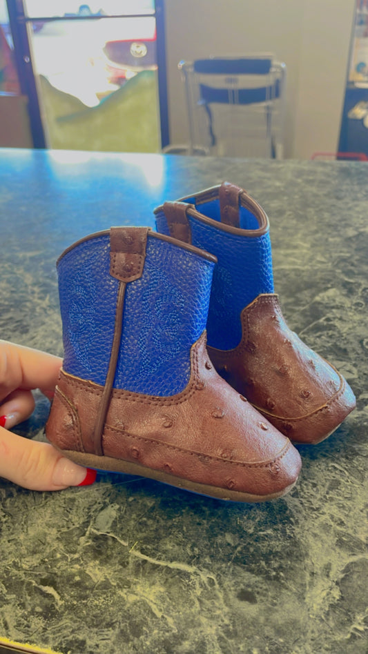 Infant Cobalt Blue Western Boots