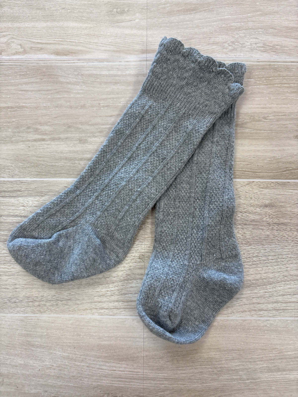 3-6m Grey Knee High Socks