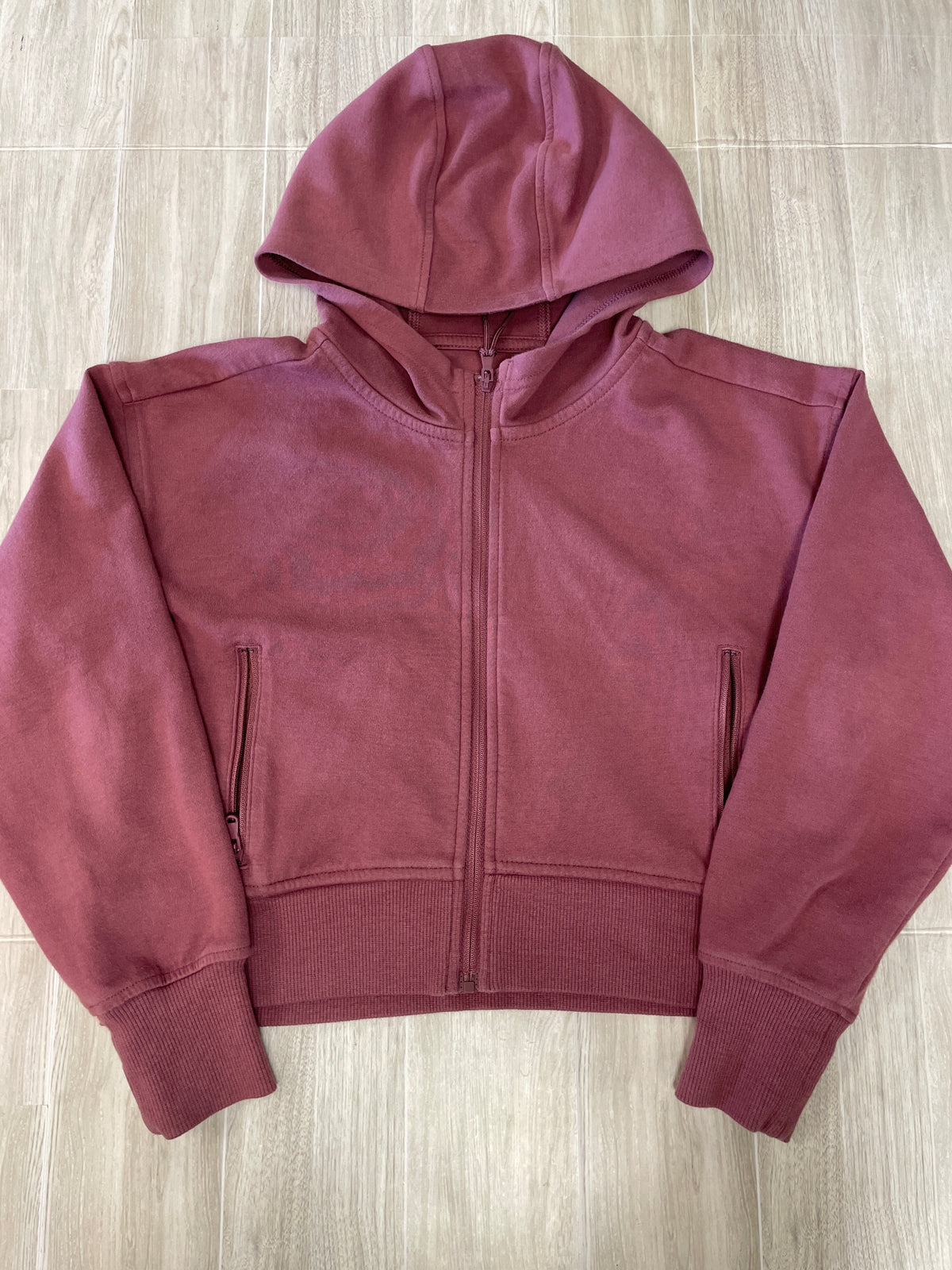 8 Mauve Active Zip Up Jacket