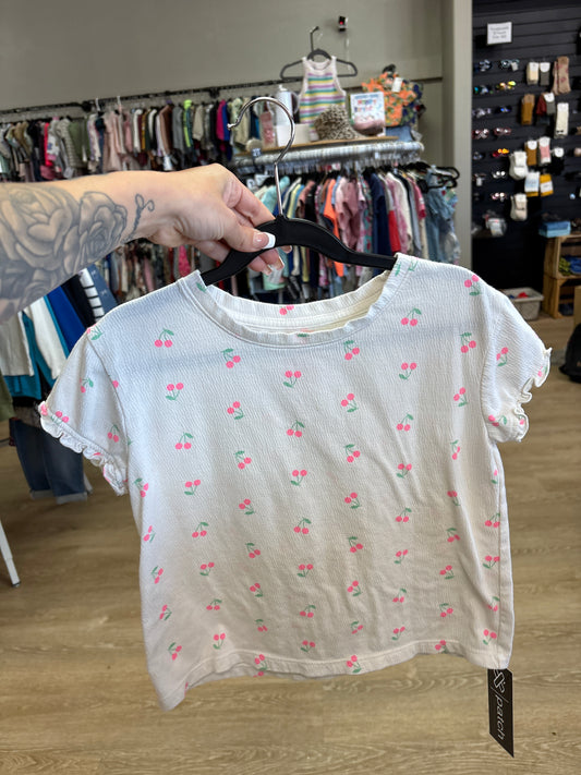 6/7 Pink Cherries Top