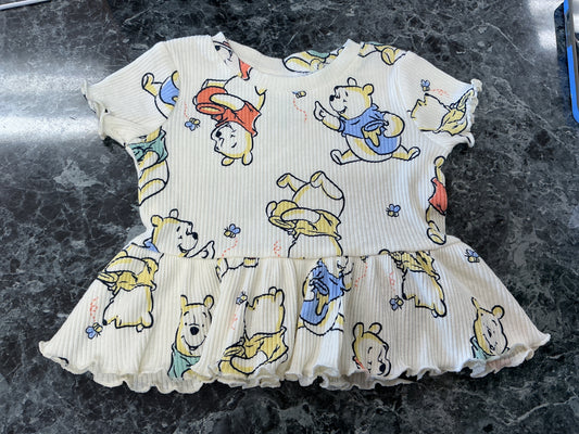 3-6m WTP Butter Yellow Ruffle Top