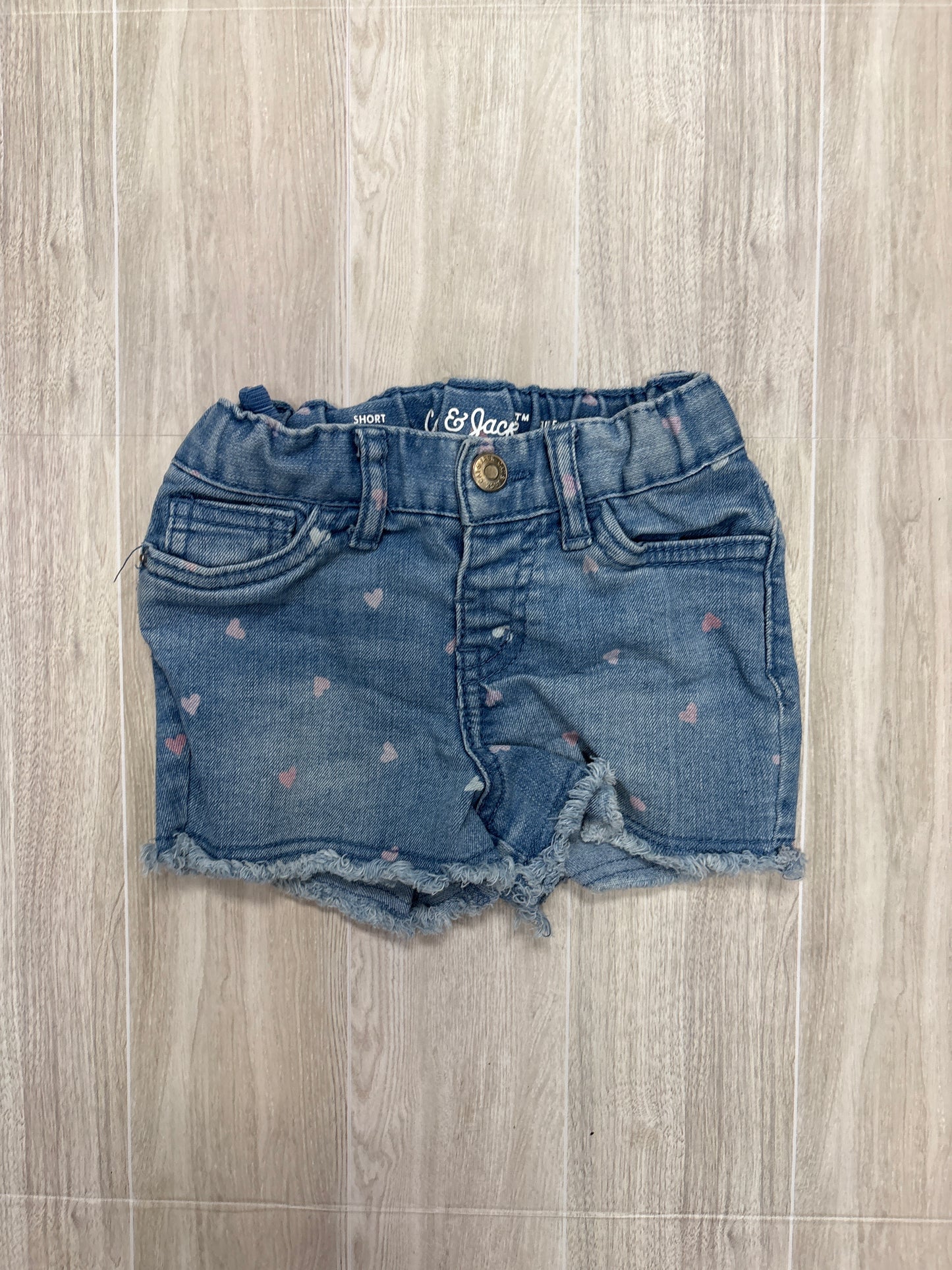 2T Denim Heart Shorts