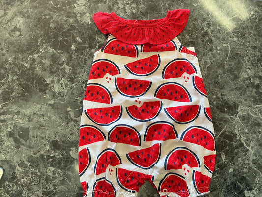 NWT 6m Watermelon Romper