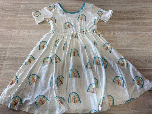 3T Kyte Blue Rainbows Twirl Dress