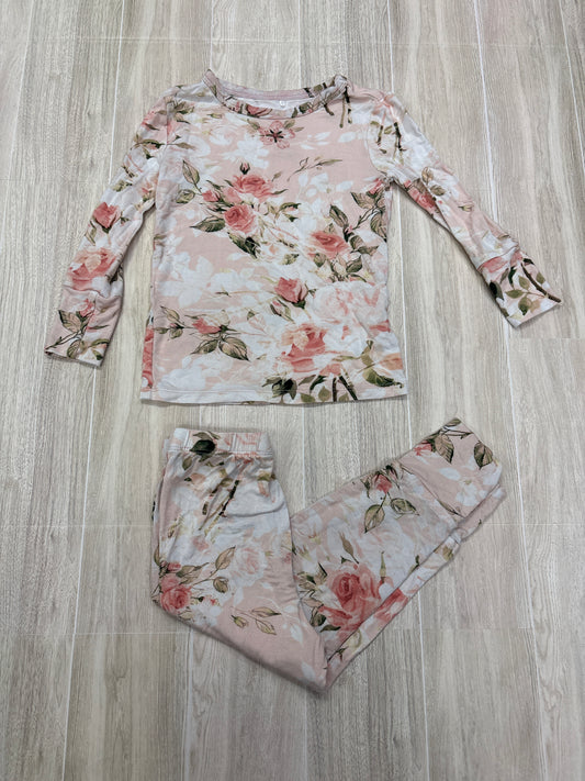18-24m Posh Peanut Pink Roses 2 Piece Lounge Set