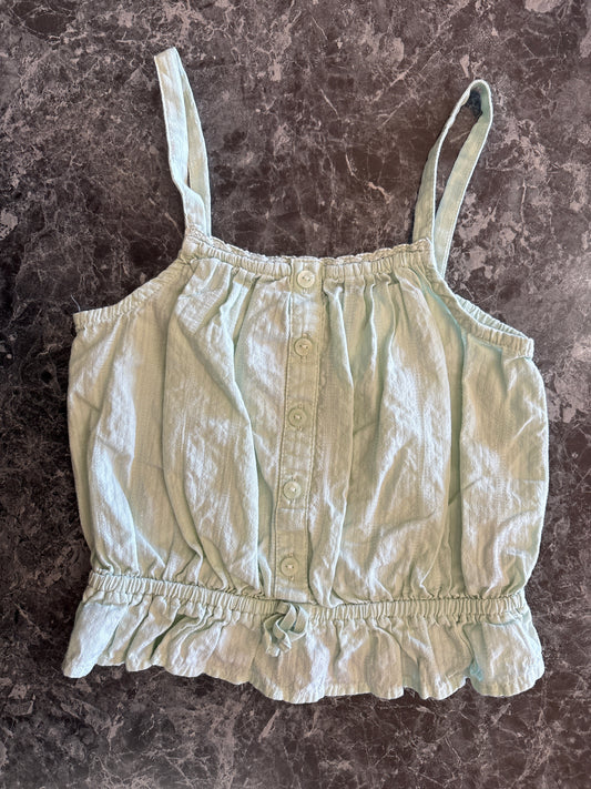 4T Mint Button Tank