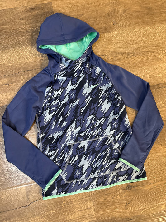 10/12 Nike Indigo Teal Lined Zip Up With Hood