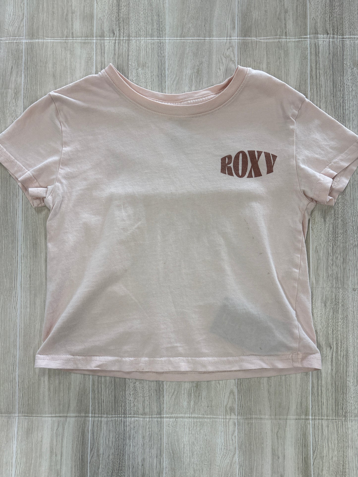 7 Roxy Light Pink Riding Waves Graphic Tee