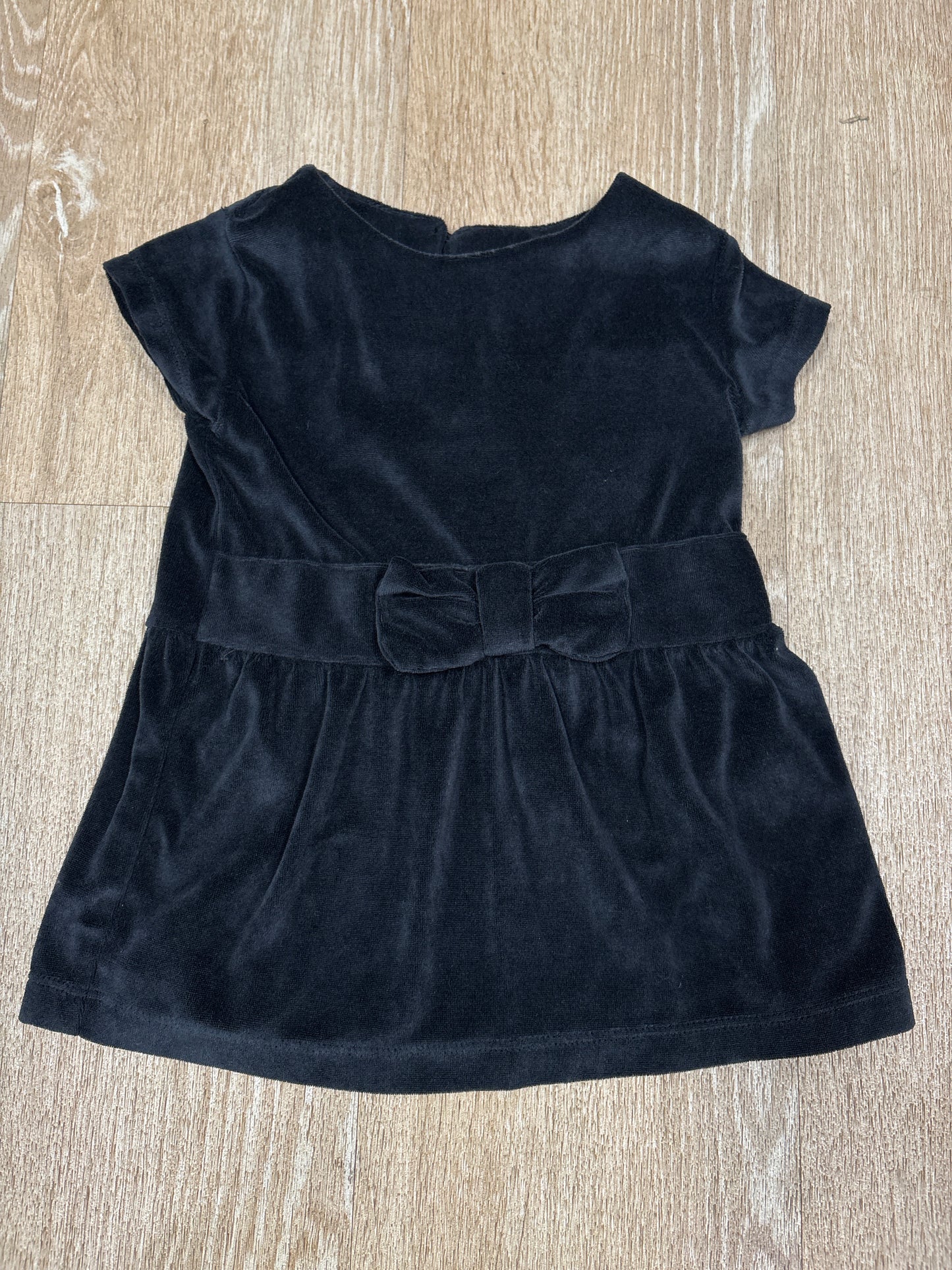 2T Black Velour Tunic
