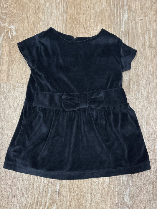 2T Black Velour Tunic