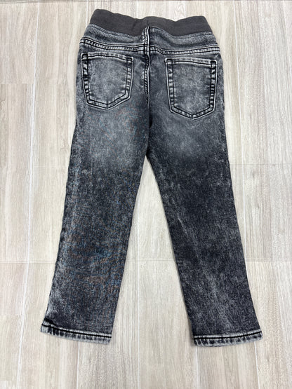 4T Black Acid Wash Pull On Skinny Denim