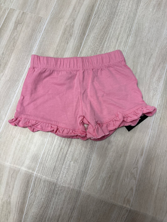 0-3m Pink Ruffle Soft Shorts