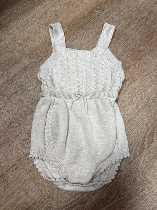 24m Cream Knit Romper