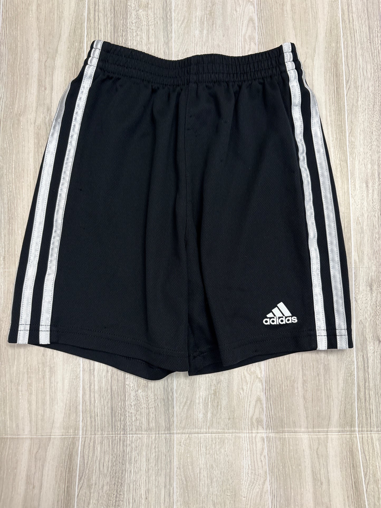 6 Black/White Striped Athletic Adidas Short