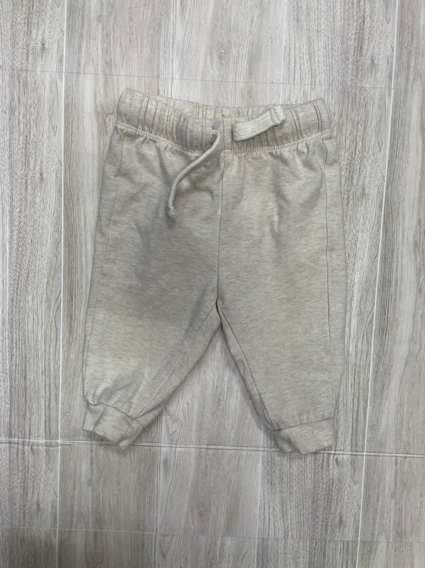 0-3m Beige Pull On Jogger