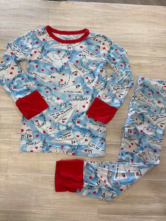 3T Birdie Bean Love Paper Airplane 2 Piece Lounge Set