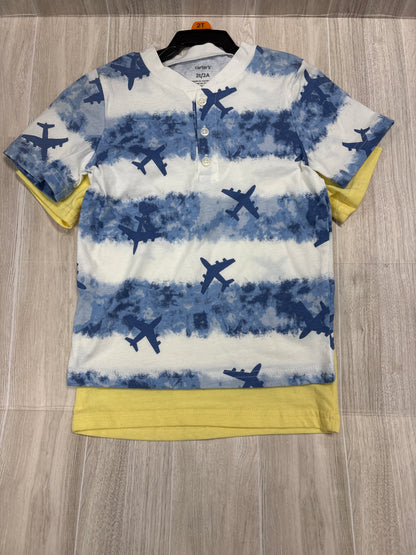 NWT 4T Airplane 2 Piece Shirt Set