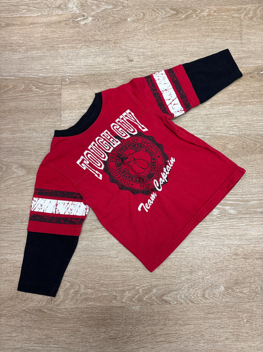 2T VINTAGE Okie Dokie Red Tough Guy Long Sleeve