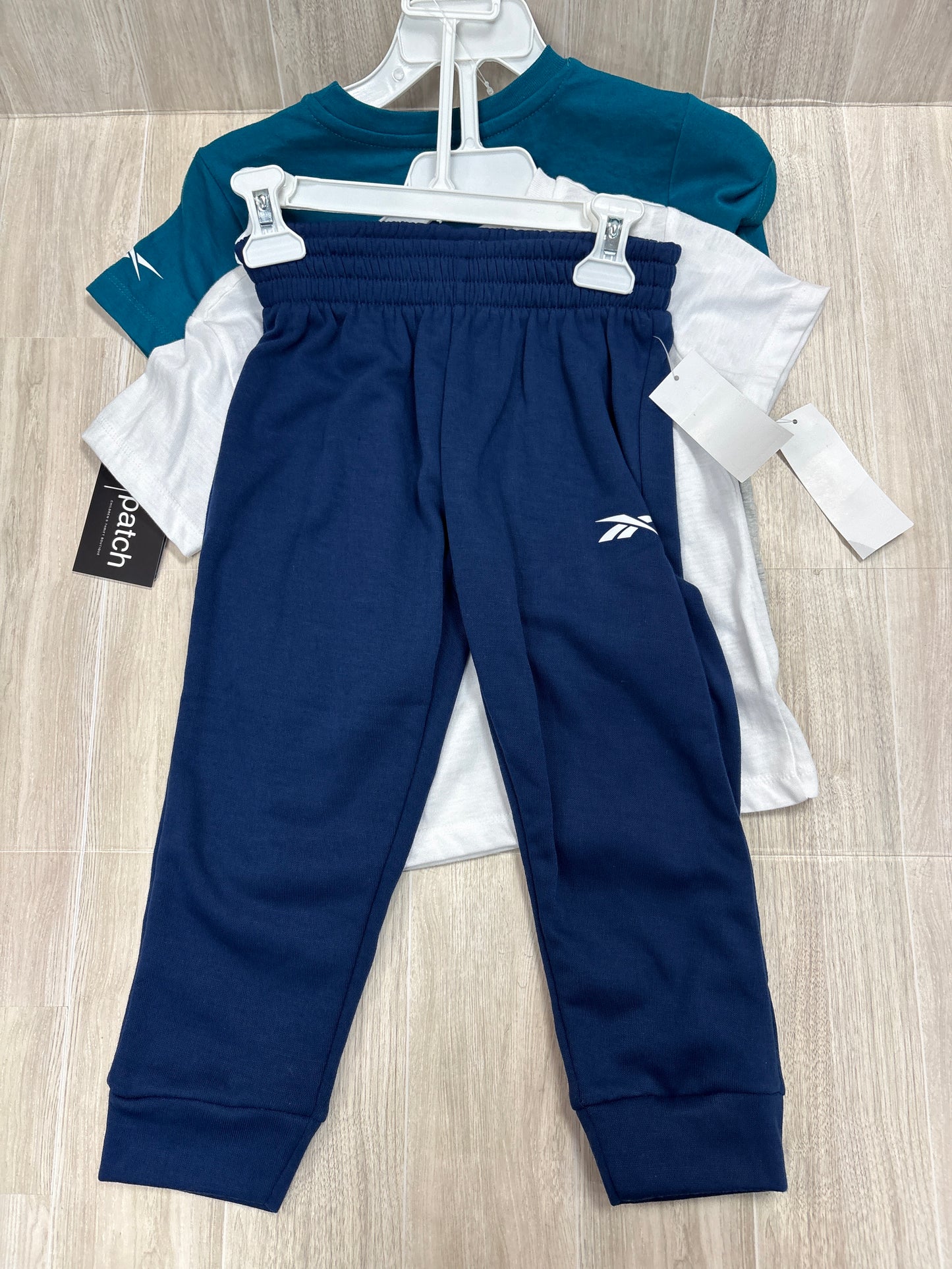 NWT Reebok 3 Piece Tees + Jogger Set