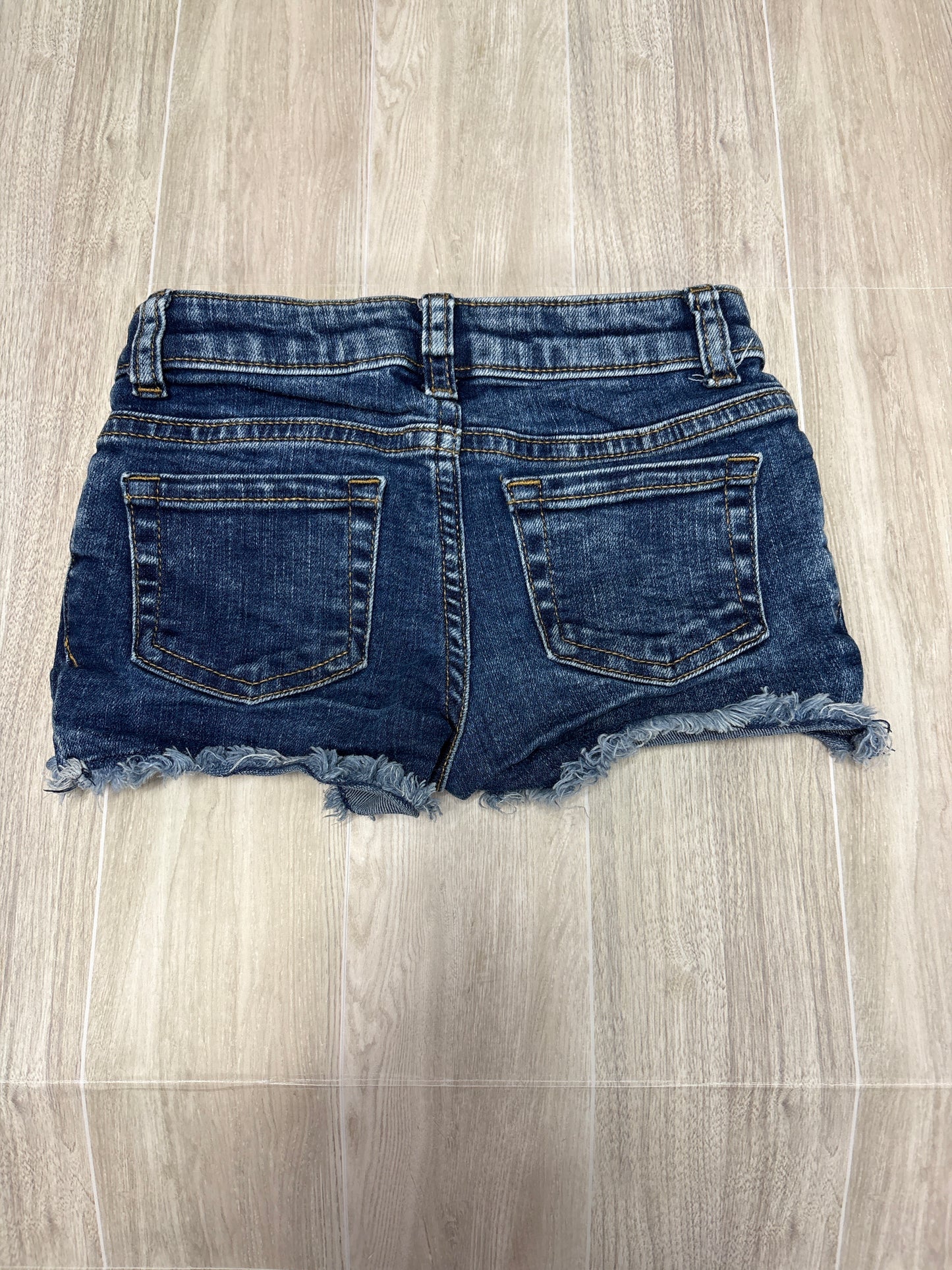 4/5 Dark Wash Denim Shorts