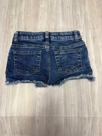 4/5 Dark Wash Denim Shorts