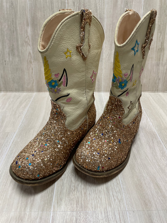 9c Cream Unicorn Glitter Boots - Blemish