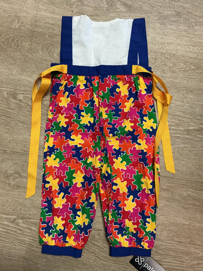VINTAGE 3T Mutli Puzzle Piece Jumpsuit
