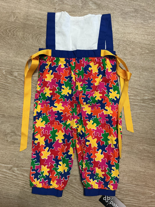 VINTAGE 3T Mutli Puzzle Piece Jumpsuit
