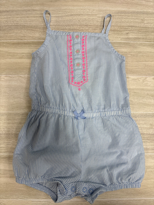 18m Blue Pin Stripe Romper