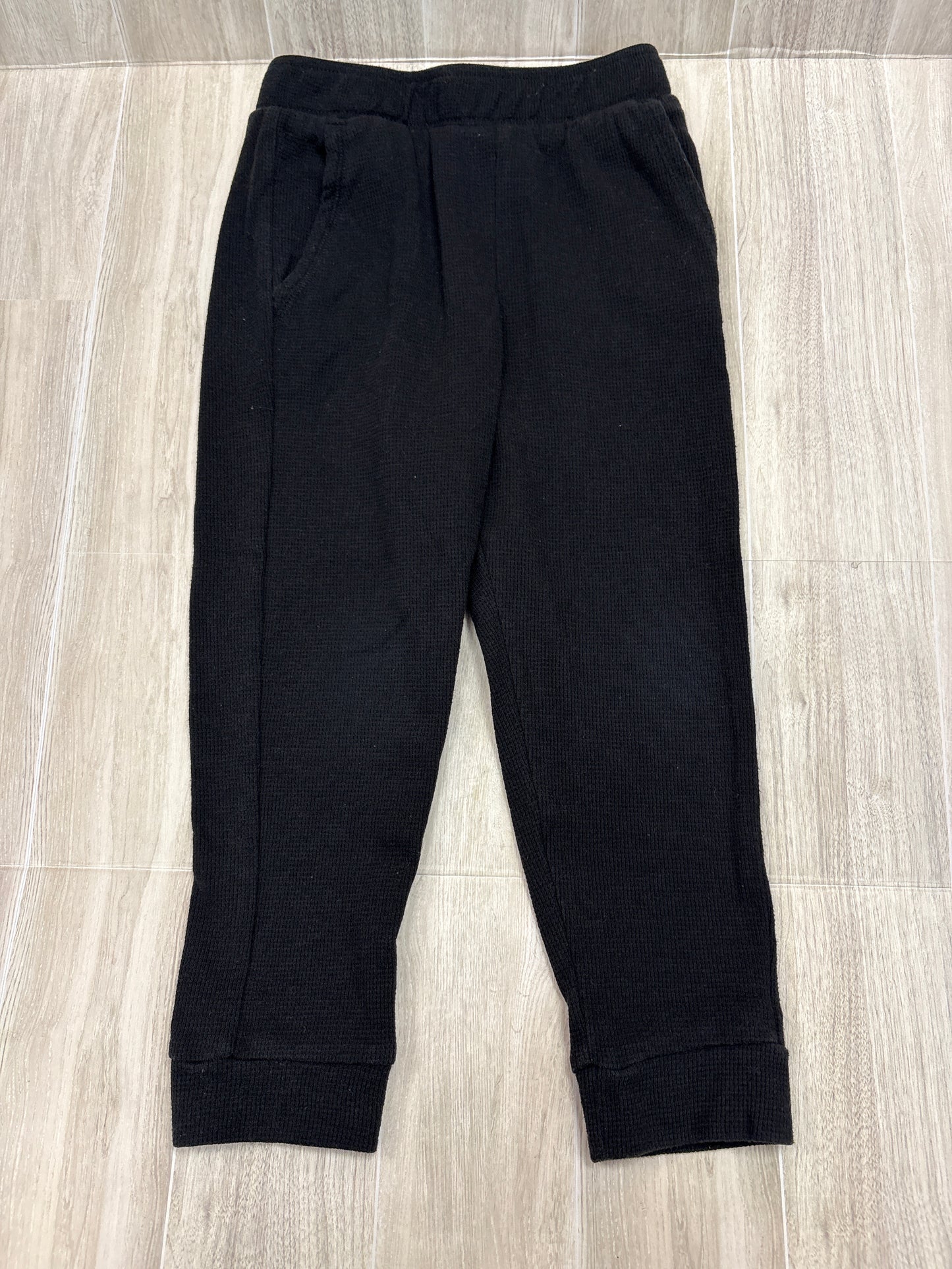5T Black Waffle Knit Jogger
